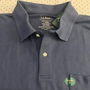 LL BEAN SS Premium Double L Traditional Fit Pocket Polo